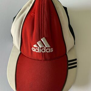 Adidas‎ Unisex Red Mesh Baseball Cap Adjustable Fit Embroidered Logo